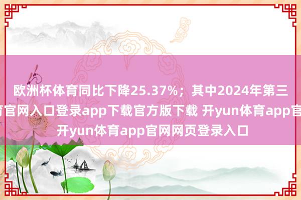 欧洲杯体育同比下降25.37%；其中2024年第三季度-开yun体育官网入口登录app下载官方版下载 开yun体育app官网网页登录入口