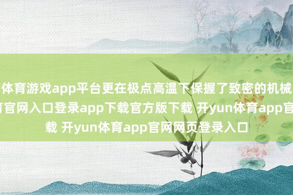 体育游戏app平台更在极点高温下保握了致密的机械性能-开yun体育官网入口登录app下载官方版下载 开yun体育app官网网页登录入口