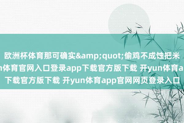 欧洲杯体育那可确实&quot;偷鸡不成蚀把米&quot;-开yun体育官网入口登录app下载官方版下载 开yun体育app官网网页登录入口