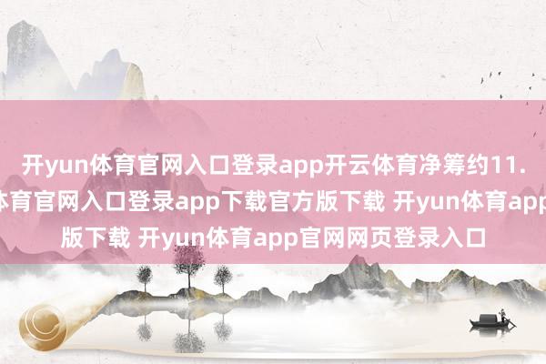 开yun体育官网入口登录app开云体育净筹约11.25亿港元-开yun体育官网入口登录app下载官方版下载 开yun体育app官网网页登录入口