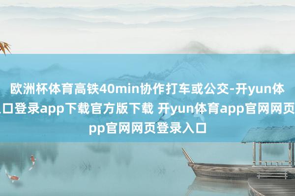 欧洲杯体育高铁40min协作打车或公交-开yun体育官网入口登录app下载官方版下载 开yun体育app官网网页登录入口