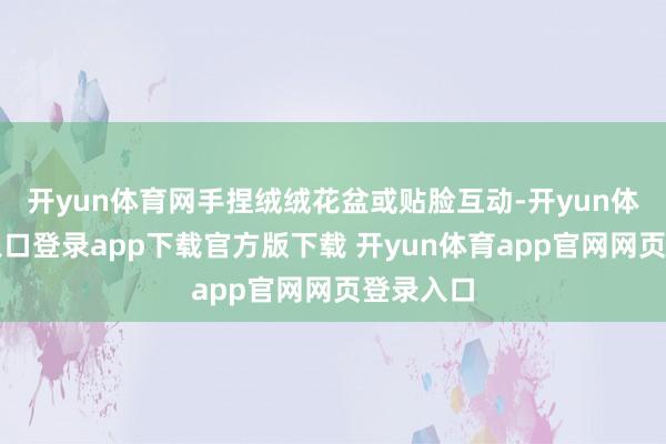 开yun体育网手捏绒绒花盆或贴脸互动-开yun体育官网入口登录app下载官方版下载 开yun体育app官网网页登录入口