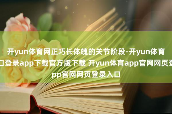 开yun体育网正巧长体魄的关节阶段-开yun体育官网入口登录app下载官方版下载 开yun体育app官网网页登录入口