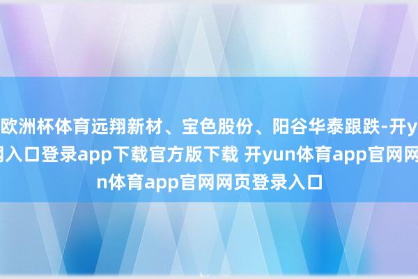 欧洲杯体育远翔新材、宝色股份、阳谷华泰跟跌-开yun体育官网入口登录app下载官方版下载 开yun体育app官网网页登录入口